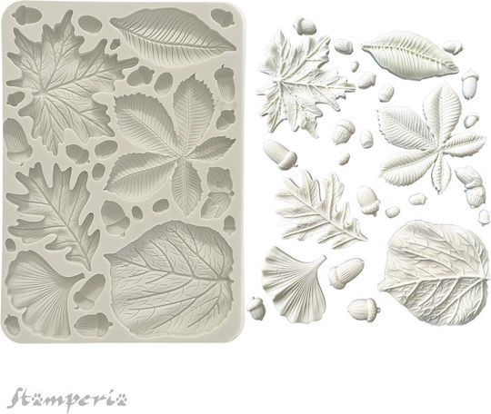 Stamperia Leaves & Mold Silicone for Candle / Clay / Soap / Liquid Glass