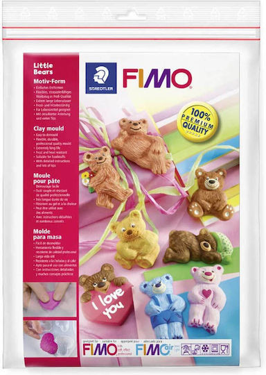 Staedtler Little Bears Mold Silicone for Clay / Soap / Liquid Glass 8742-03
