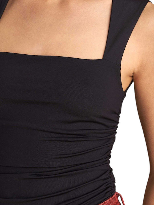 Attrattivo Τετράγωνο Ντεκολτέ 9920643-MAYRO-black Γυναικείο
