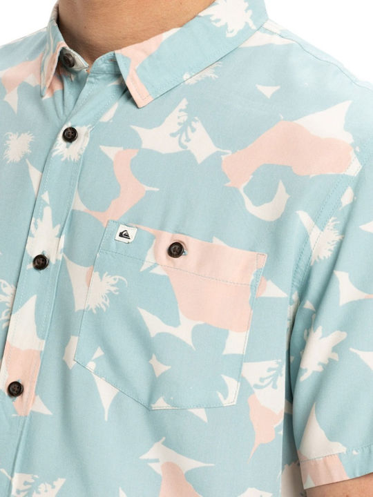 Safe Paradise Short-sleeved Shirt AQUIFER FLOREVER