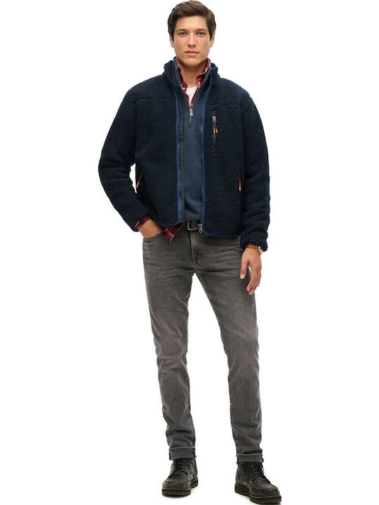 Men's Fleece Cardigan Eclipse Navy