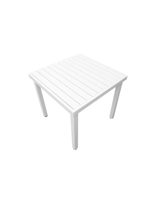 Set Sala De Mese Pentru Exterior Jurdan 5 Piese Alb