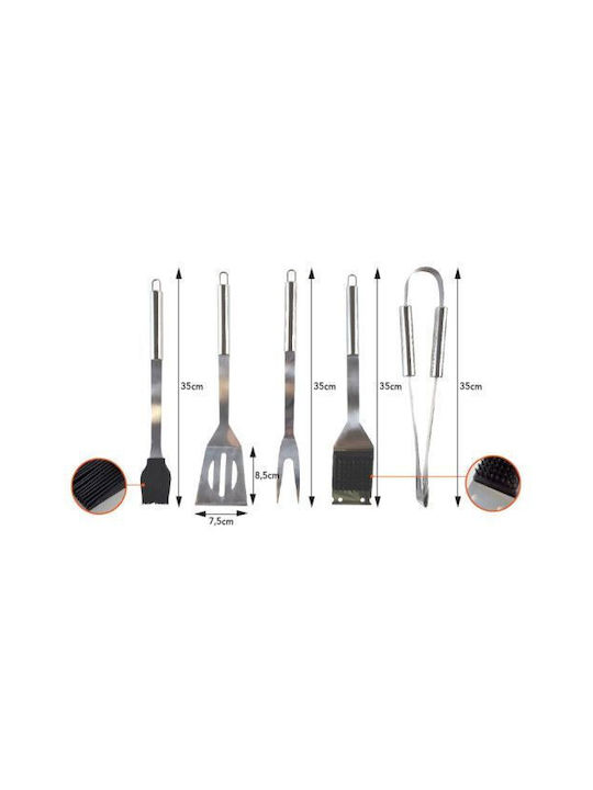 Home & Camp Set 5 BBQ Tools HC 21065