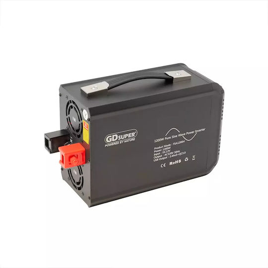 Gdsuper Pure Sine Wave Inverter Power 1200W with Nominal Input Voltage 12V FSA1200H