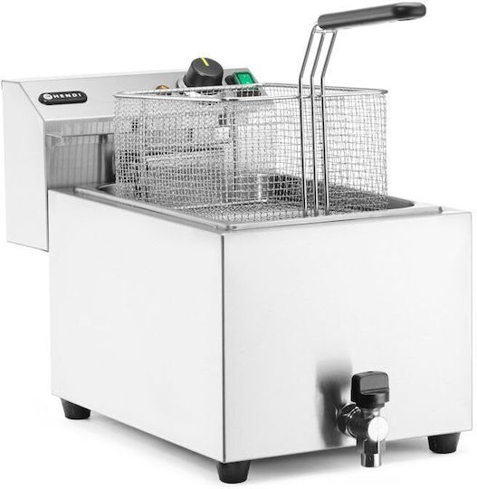 Hendi Electric Fryer 6.6kW Capacity 10lt 30.2x37.5x68.7cm Profi Line