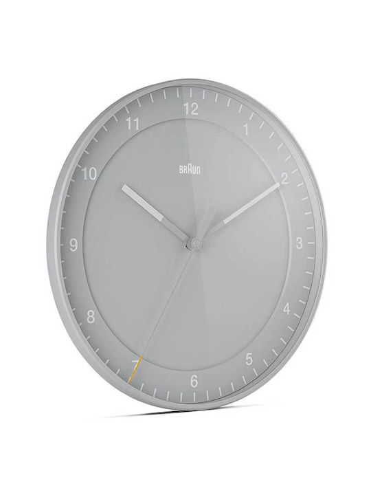 Braun Wall Clock Gray Ø30cm