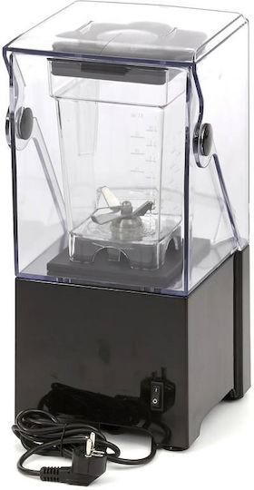 Lappas LPX-6MC Επαγγελματικό Μπλέντερ 0.8kW Μαύρο με Χωρητικότητα Κανάτας 1.5lt 21x21x45cm