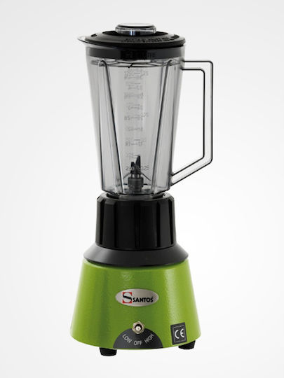 Santos No 33 Blender Comercial 0.6kW Verde cu Memorie Internă Cana 1.25lt 18x18x42cm