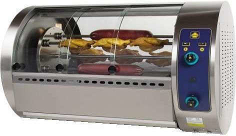 Sergas T30GP Hähnchen Rottisserie Grill LPG 13.6kW mit Abmessungen 80x120x80cm
