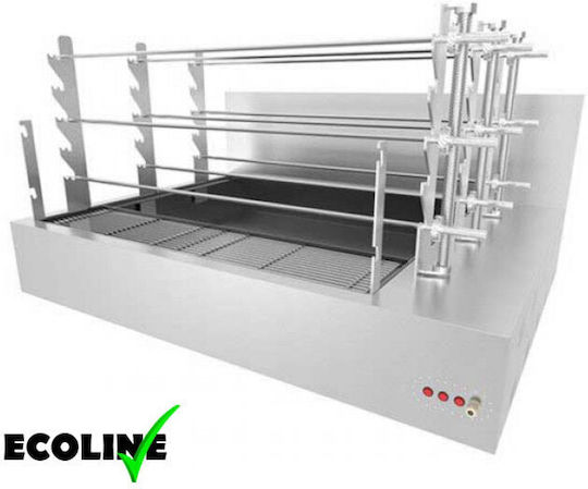 Biokan TLG64 Грил с шишчета Въглища с Размери 81x160x90см