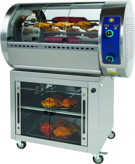 Sergas T30GP Hähnchen Rottisserie Grill LPG 13.6kW mit Abmessungen 80x120x80cm