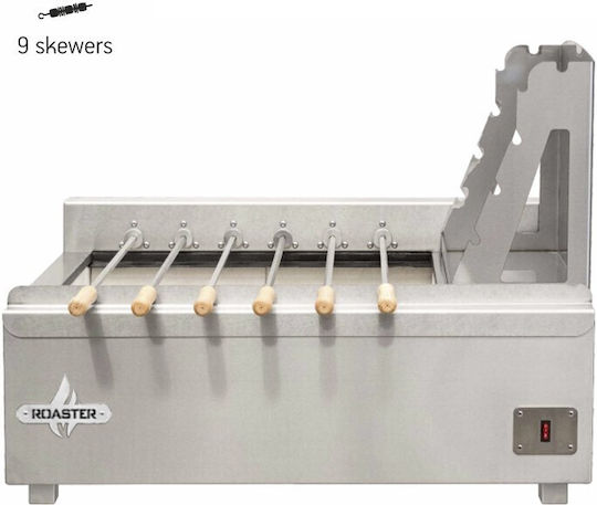 Biokan K9S Spieß-Grill Kohle mit Abmessungen 61x110x35cm