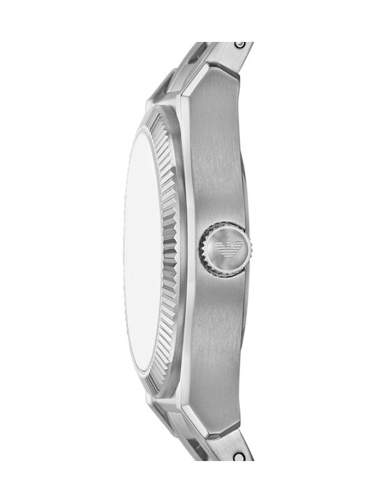 Emporio Armani Women's Watch Chronograph with Silver Metal Bracelet