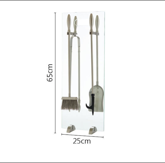 Set de unelte pentru șemineu, auriu mat, Zogometal T04-1190