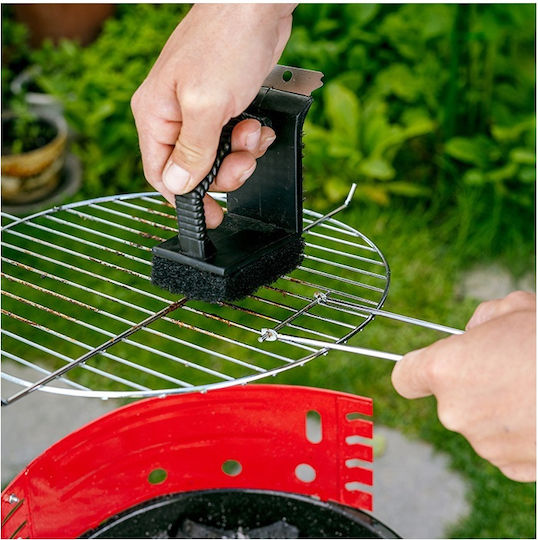 Nava Grillbürste mit Schaber und Schwamm 12.5cm