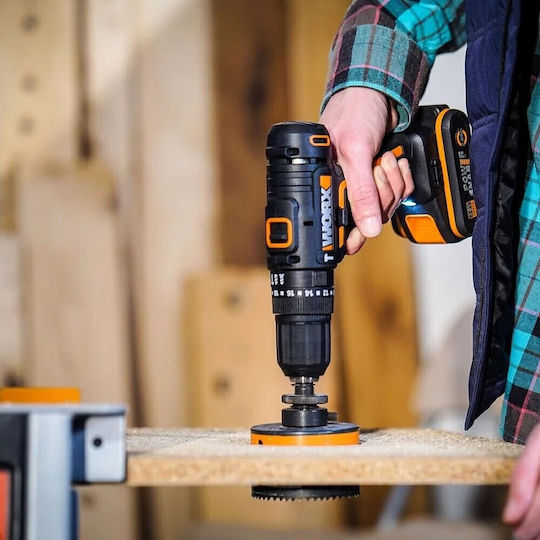 Worx Κρουστικό Δραπανοκατσάβιδο Μπαταρίας 20V 2x2Ah