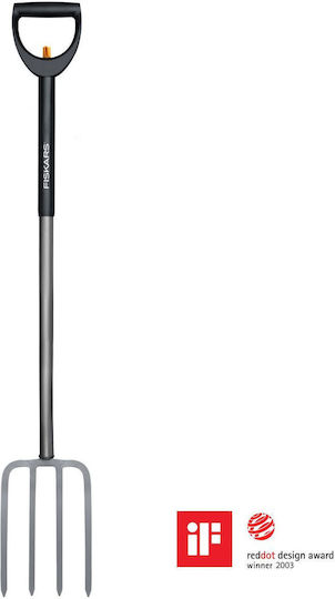 Fiskars SmartFit Telescopic Garden Fork Πηρούνα Κήπου με Κοντάρι 4 Δοντιών 1000630
