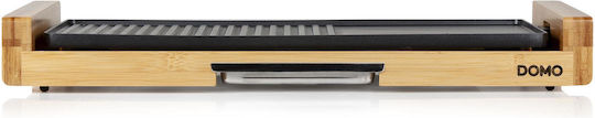 Domo Teppanyaki Grilling Plate with Adjustable Thermostat 2200W 50.5x25cm.