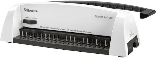 Fellowes Starlet2+ Bindegerät Arbeitsbreite 300 mm Stanzkapazität 12 Blatt A4 Maximale Rückenbreite 16 mm