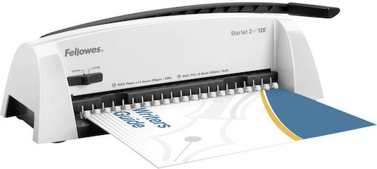 Fellowes Starlet2+ Bindegerät Arbeitsbreite 300 mm Stanzkapazität 12 Blatt A4 Maximale Rückenbreite 16 mm