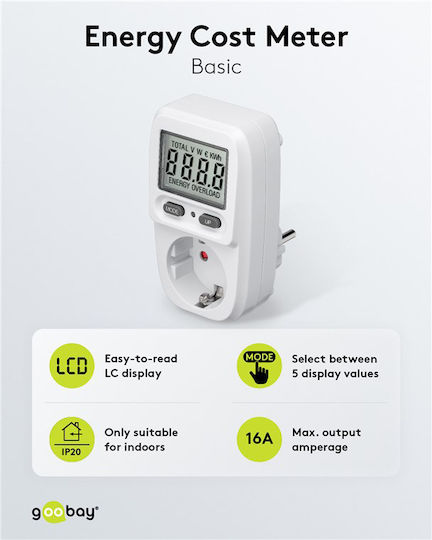 Goobay Electrical Meter Socket 3.68kW