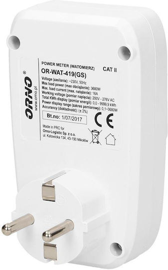 Orno Electrical Meter Socket 3.68kW