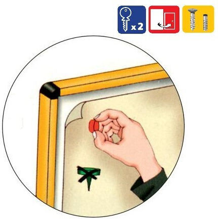 Viometal LTD 701 Πίνακας με Κλειδί A4 Λευκό
