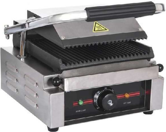 Lappas Commercial Sandwich Maker with Ribbed Top and Ribbed Bottom 1800W