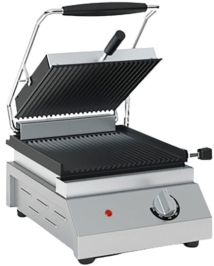 TzeTHan Τ302 Commercial Sandwich Maker with Ribbed Top and Ribbed Bottom 1600W