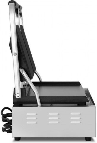 Dynamic Commercial Double Sandwich Maker with Ribbed Top and Flat Bottom 3600W