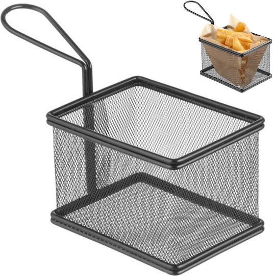 Hendi Deep Fry Basket Serving Basket Metallic with Dimensions 12.5x10x8.5cm 1pcs