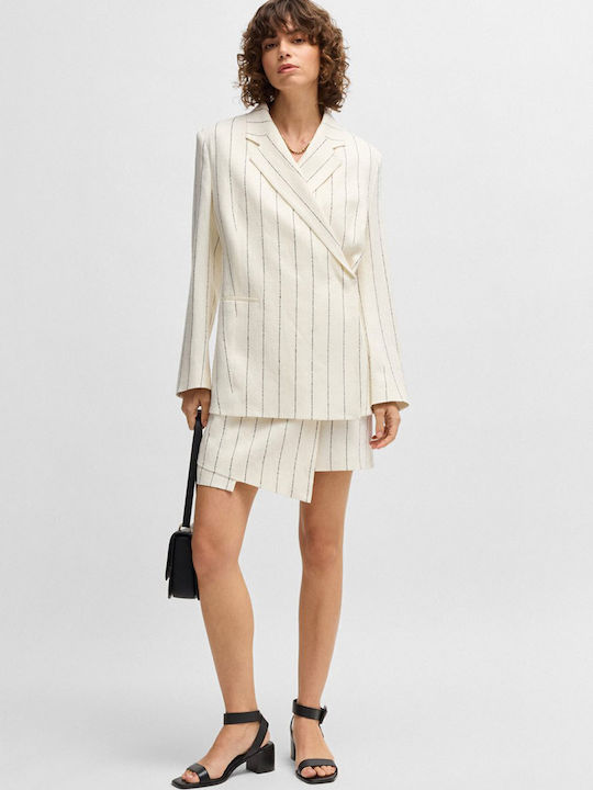 Boss Jankadb1 Women's Blazer Ecru
