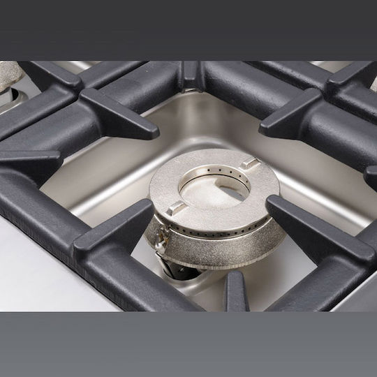 Visvardis Γκριλιέρα Υγραερίου Νερού 9.5kW με Βάση & Διαστάσεις 120x60x32cm