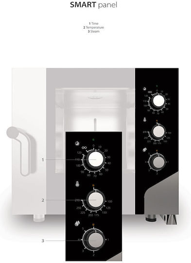 EKA Electric Bakery Oven Capacity 5 GN 1/1 H73xW85.5xH70cm
