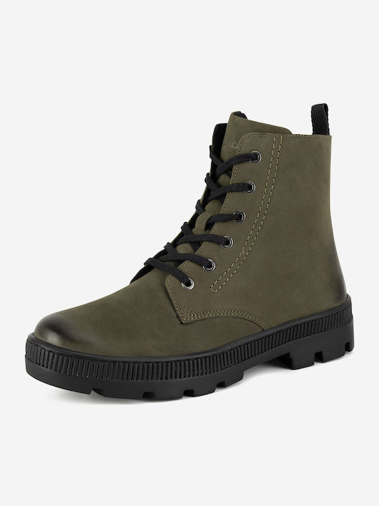 Stiefeletten Damen Khaki