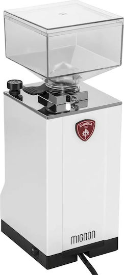 Eureka Mignon Specialita 16CR Coffee Shop Grinder 310W with Bean Hopper Capacity 300gr White