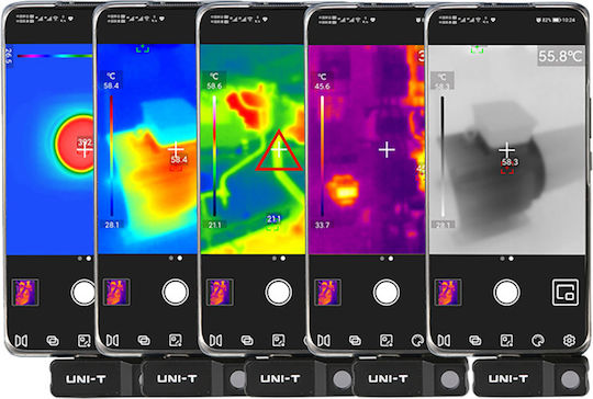 Uni-T MIE0473 Handheld Thermal Camera für Temperaturen bis 400°C für Mobilgeräte
