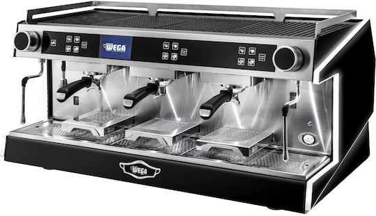 Wega Urban EVD Total Matt Black Επαγγελματική Μηχανή Espresso με 2 Group Π80xΒ60xΥ59cm