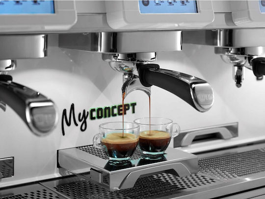 Wega MyConcept EVD Мат черно Професионална Еспресо Машина с 3 Група Р104xД60xВ59см
