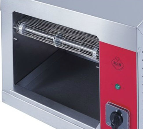 M&M equipment Profesională Prăjitor de Pâine cu Transportor 2.5kW Conveyor Toaster