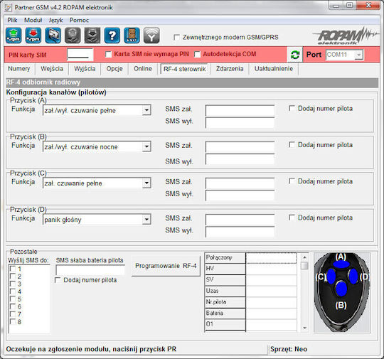 Ropam Access Control with Card Unlock