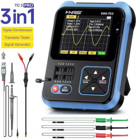Fnirsi DSO-TC3-PRO-BL Heat Rate Monitor Hand Tool with Channels and 2.4" Screen