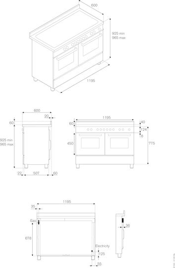 Bertazzoni 5i 2e Commercial Restaurant Range