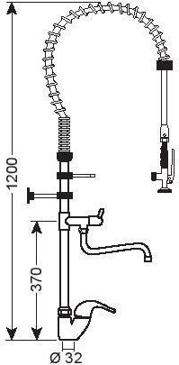 Rnt Sprinkleranlage Höhe: 120cm.