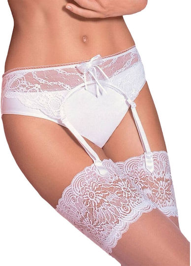 Leilieve Άσπρη Ζαρτιέρα Frou Frou 804