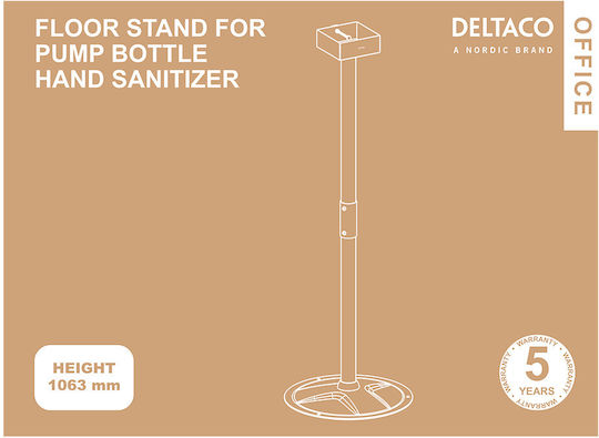 Deltaco Hand Sanitizer Floor Stand