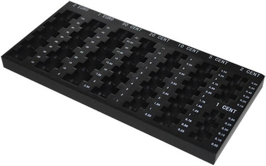 ICS Plastic Desk Coin Case with 8 Number of Spit 30.7x14.7x2cm