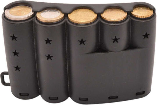 Polo Plastic Portable Coin Holder with 5 Number of Spit 26x9x14cm