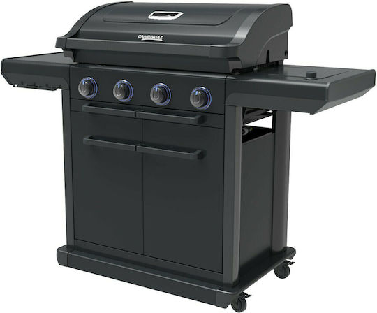 Campingaz Series Onyx S Газово Барбекю Чугунена Решетка с 4 бр и Страничен Нагревател