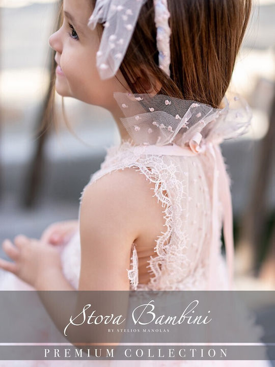 Stova Bambini Rosa Taufkleid aus Tüll